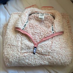 PINK sherpa pullover